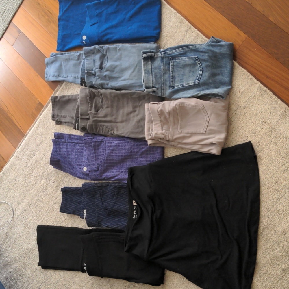 ✨ 6 pants + 1 skort with POCKETS (Betabrand and Uniqlo)